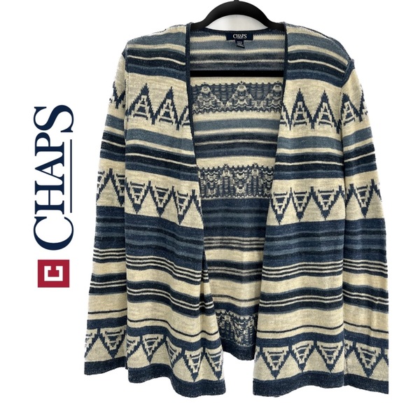 Chaps Sweaters - Lightweight patterned cardigan. Women’s size small. EUC